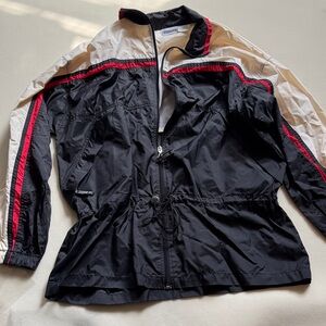 Sonoma Black and Beige Jacket with Red Accents